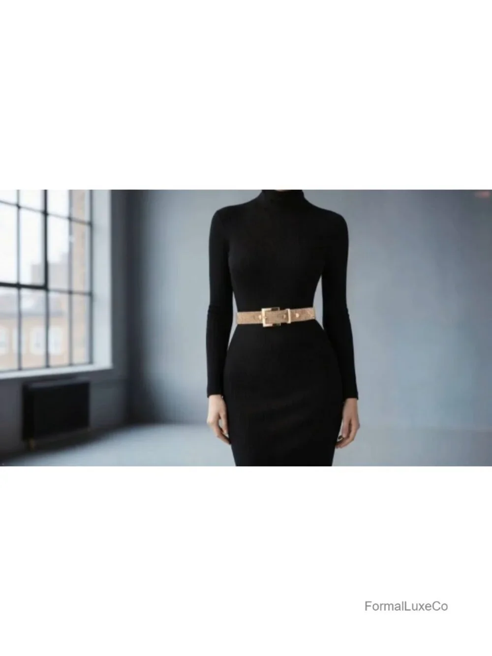 Women Rhinestone Skinny Belt Faux Leather Metal Buckle Waistband